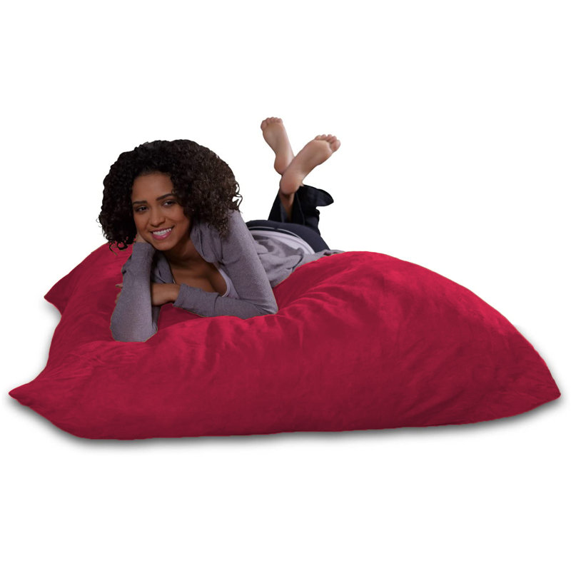 Bean Bag Chair Floor Pillow, Memory Foam filled Bean Bag Chair or Floor Pillow Filled with Shredded Memory Foam, Bean Bag Chair with Machine Washable Cover, Giant Bean Bag Chairs for Teenagers and Adults, Multiple Colors