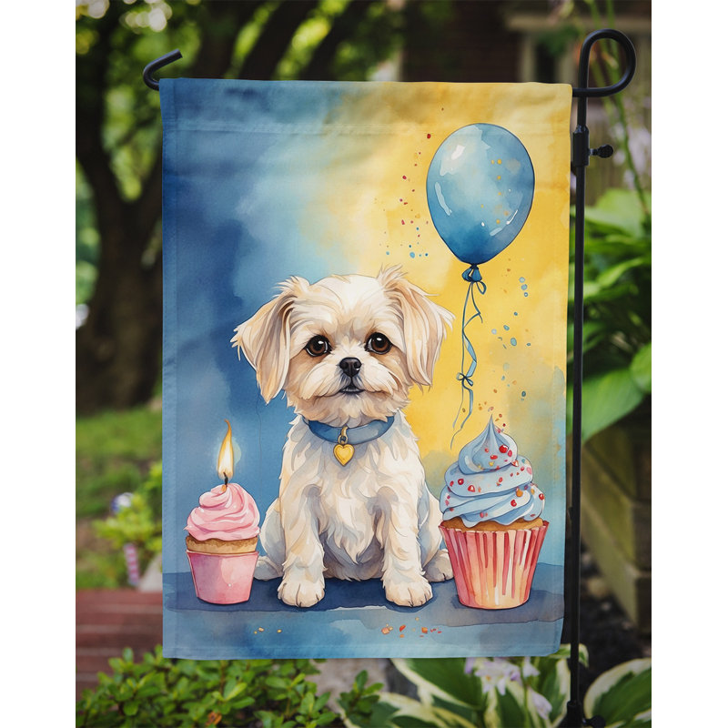 Drapeau de jardin «Happy Birthday», Maltais