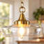 Luminaires suspendus modernes à une lumière en verre pour chambre à coucher, salle à manger, entrée, cuisine, salon