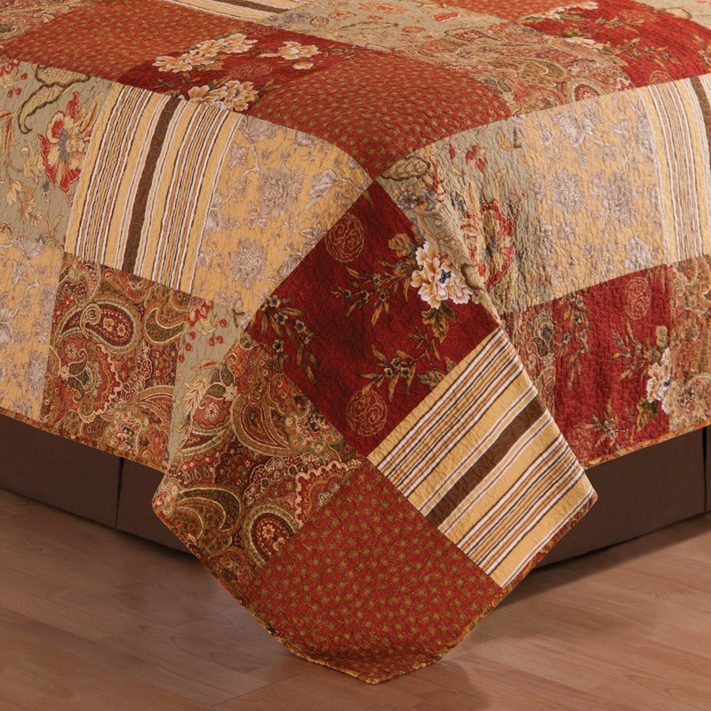 Ensemble de surfaces réversibles Golston, Courtepointe simple et 1 taie décorative