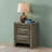 Elegant Gray Storage Nightstand