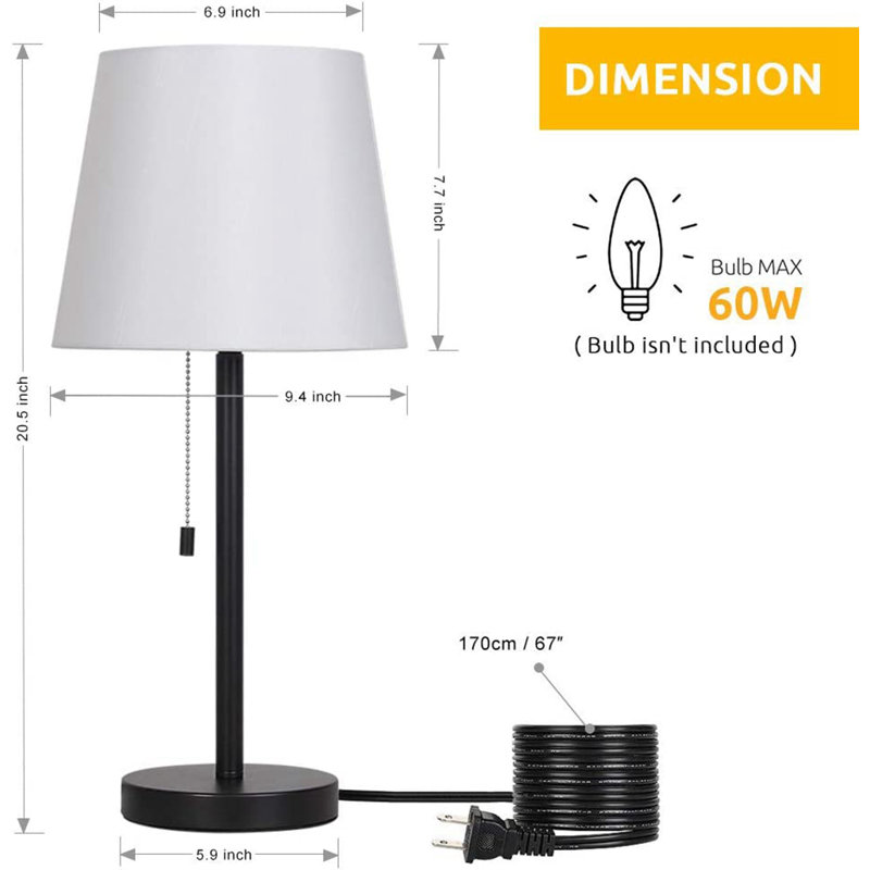 Ensemble de lampes de table Morgin