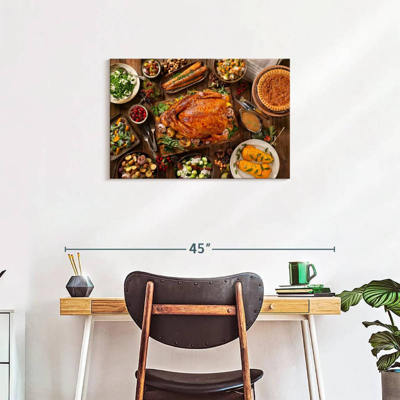 Yarlin Thanksgiving Feast, 20" H x 30" W