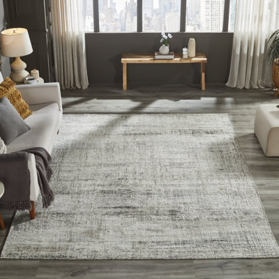 Elements Silver Mist Handmade Area Rug