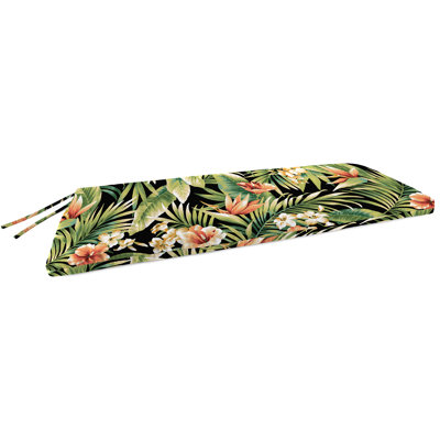 48" x 18" Outdoor Bench Cushion with Ties