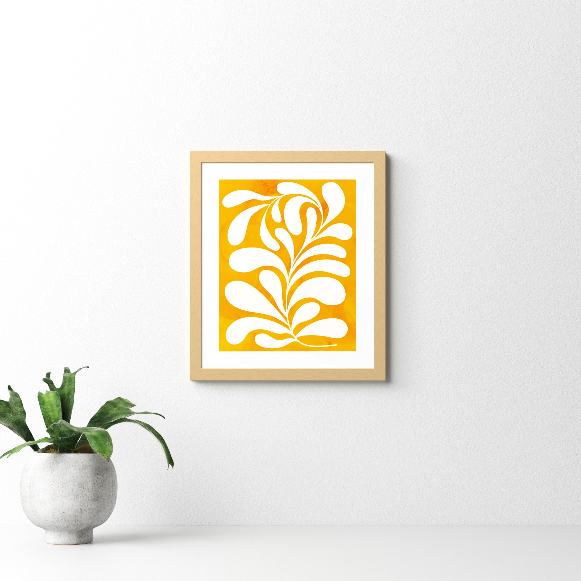 Goldenrod I by Grace Popp, Natural, 13" H x 11" W x 1" D