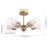 Cahya Farmhouse Industrial Iron Cylinder LED Semi Flush Mount-397822947