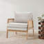 Wood Frame Upholstered Armchair Accent Chair-2049320926-2049320924