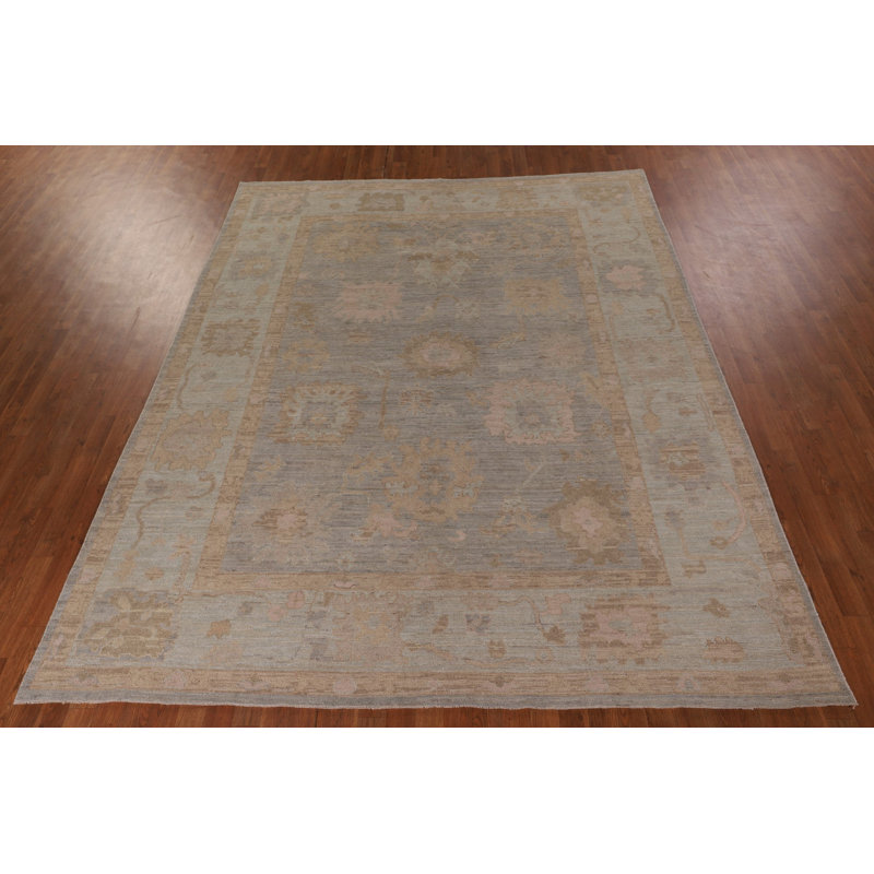 Handmade Oushak Vegetable Dye Area Rug 8