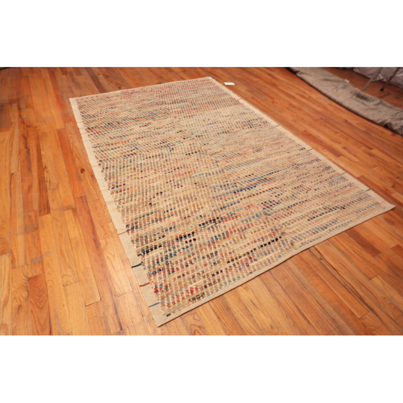 Nazmiyal Collection Colorful Confetti Hand-Knotted Wool Area Rug 6'4" X 9'3"