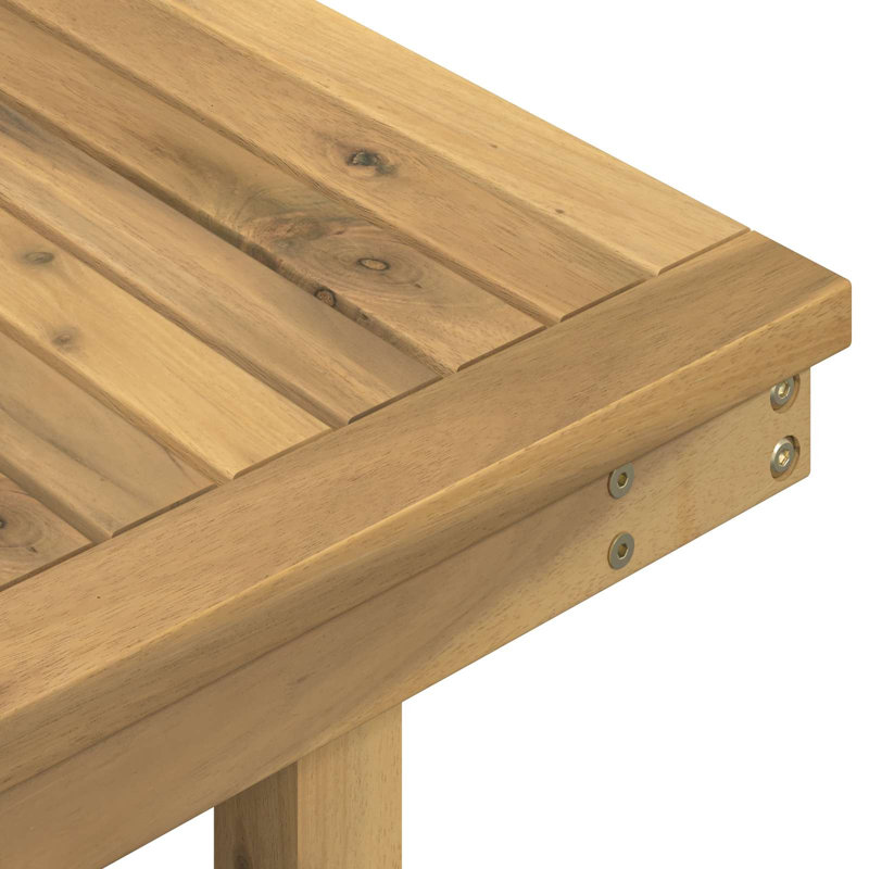 Solid Wood Coffee Table, White, 75cm H x 80.5cm W x 80cm D, White, White