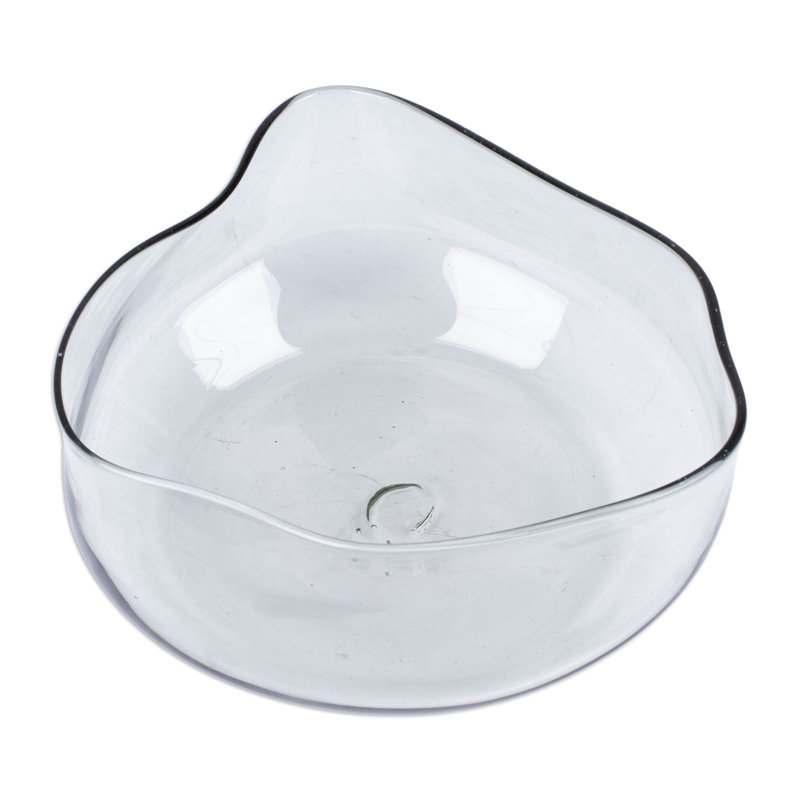 Ivy Bronx Handmade Ethereal Delicacies Handblown Glass Salad Bowl