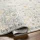 Tahoma Oriental Machine Made Power Loomed Polyester Area Rug in Light Aqua
