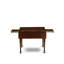 Ensemble de table de salle à manger 5 pièces comprenant une table de cuisine rectangulaire avec Dropleaf et 4 chaises de salle à manger rembourrées en similicuir, acajou-109972938-131501453