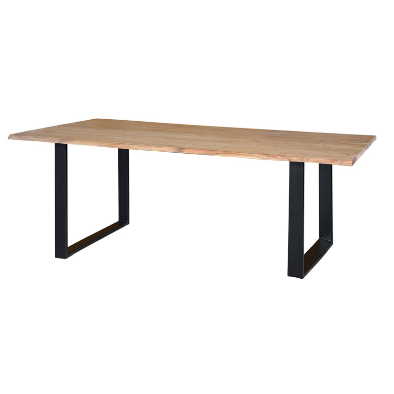 Harper Metal Base Dining Table, H77 x L160 x W90cm