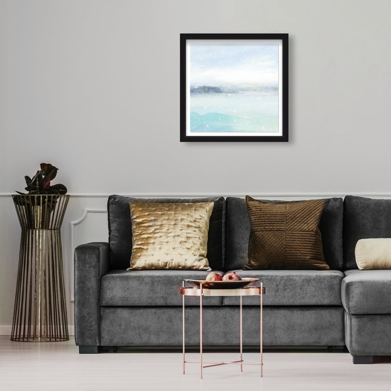 Calming Mist Print by Oliver Gal, 17.5"H x 17.5"W, Black Shadowbox