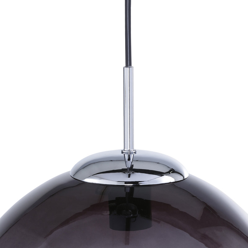 Saundra 1 - Light Silver Sphere Pendant, 120cm H x 30cm W x 30cm D