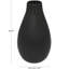Black Ceramic Matte Decorative Vase, 12" x 12" x 20"-226375091-226375100