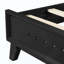 Lit en bois de pin massif, stable et durable, aucun sommier requis