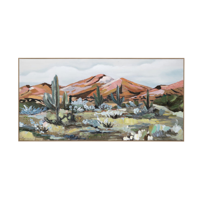 Tucson Rustic Desert Framed Landscape Canvas Wall Art