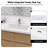 Mellani 48 Inch Floating Bathroom Vanity & Makeup Table Set