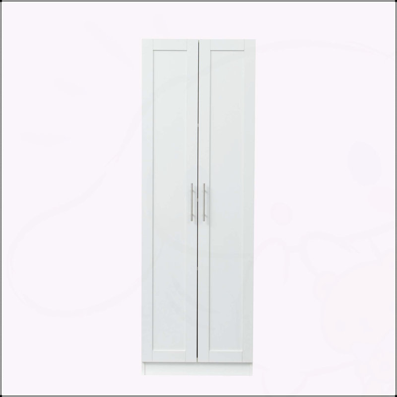 Versatile Two-Door Three-Partition Cabinet for Storage, Enhancing Space Utilization