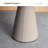 Black Round Solid Wood Dining table-929452224