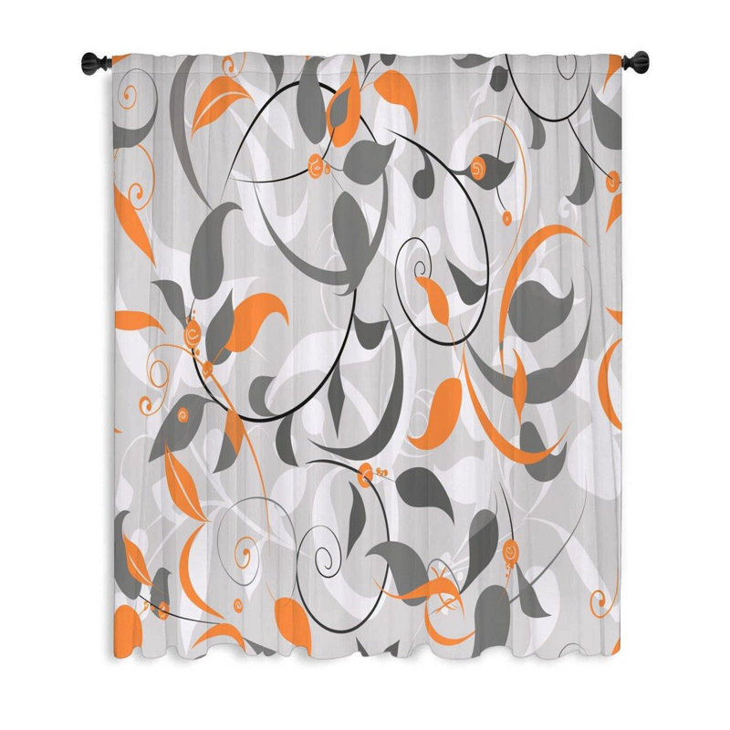 Rideau transparent en polyester Macgreger, L 50 po x L 96 po