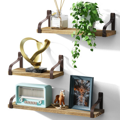 Mekela Solid Wood Floating Shelf
