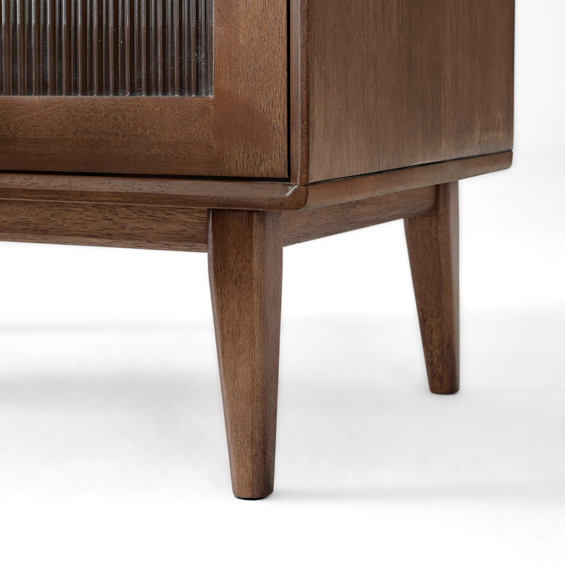 Armoires d'appoint 31,5 po Mid-Century, Bois brun