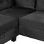 105" Modern Sectional Sofa With Storage Ottoman-841726082