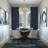 16-Light Shiny Gold Metal Chandelier With Clear Crystal Shades-28784336
