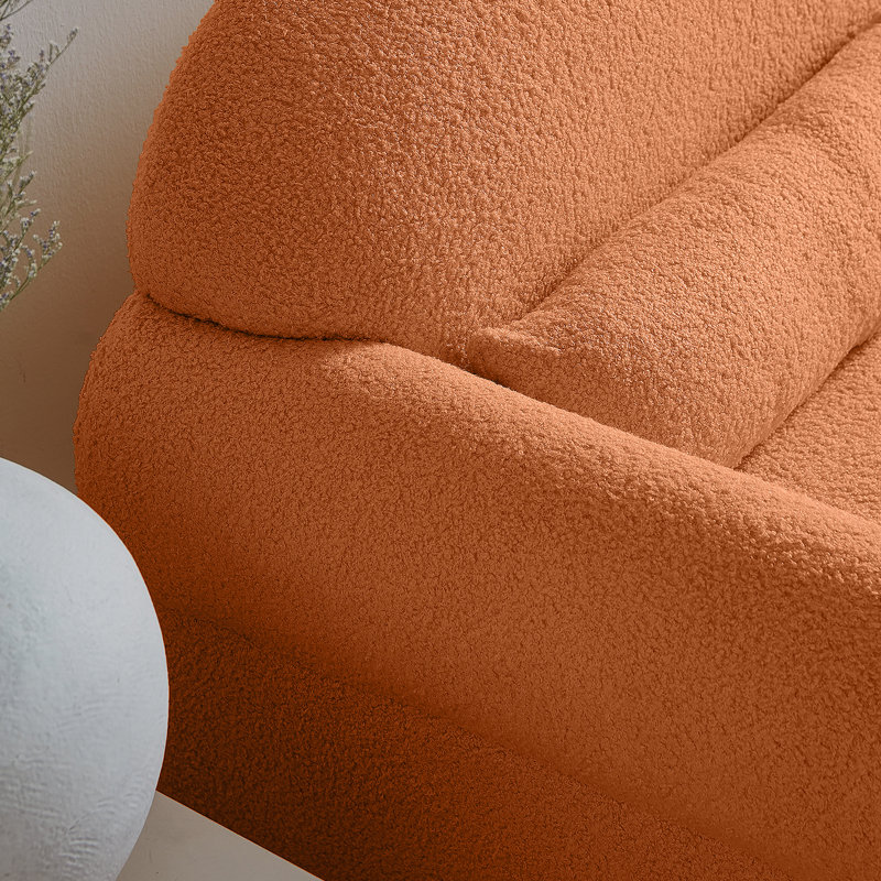 Causeuse moderne pour le salon, Orange