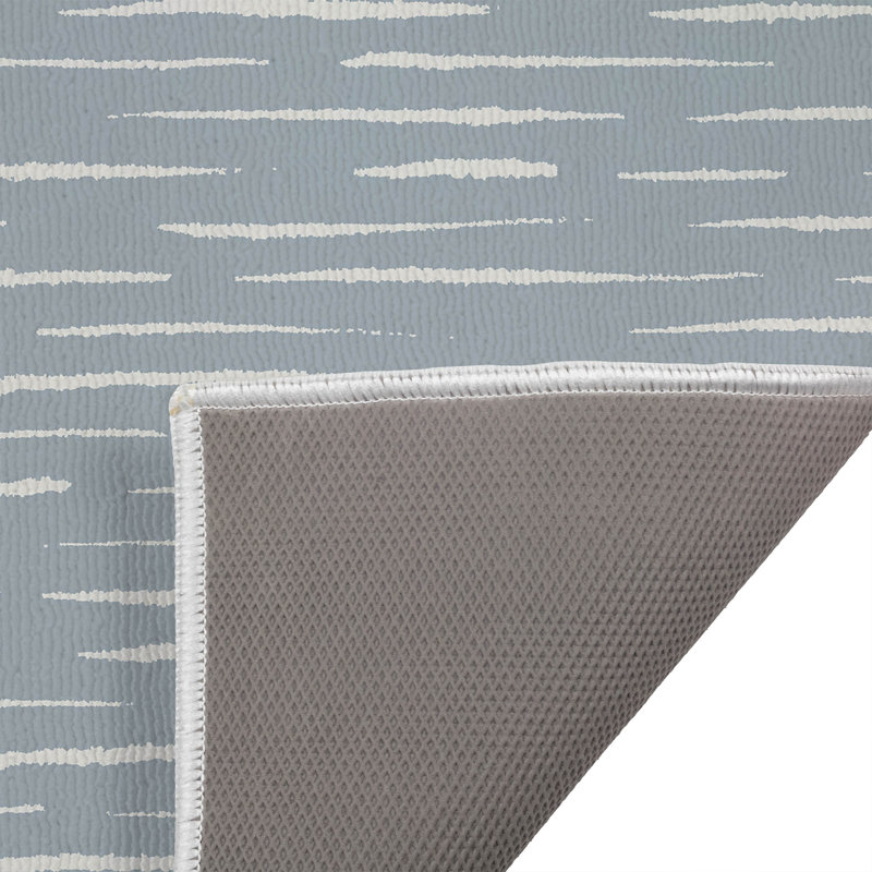 Paillasson d'extérieur Lak, L 17 po x L 24 po, Bleu ardoise
