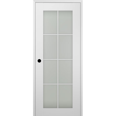 Smart Pro 8 Lite DIY-Friendly Manufactured Wood and Glass Single Prehung Interior Door