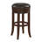 Hydeville Swivel Upholstered Counter Stool with Solid Wood Frame