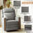Regazzi Top Grain Leather Swivel Power Recliner-1090504694