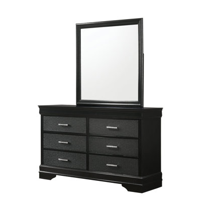 Commode noire Amalia