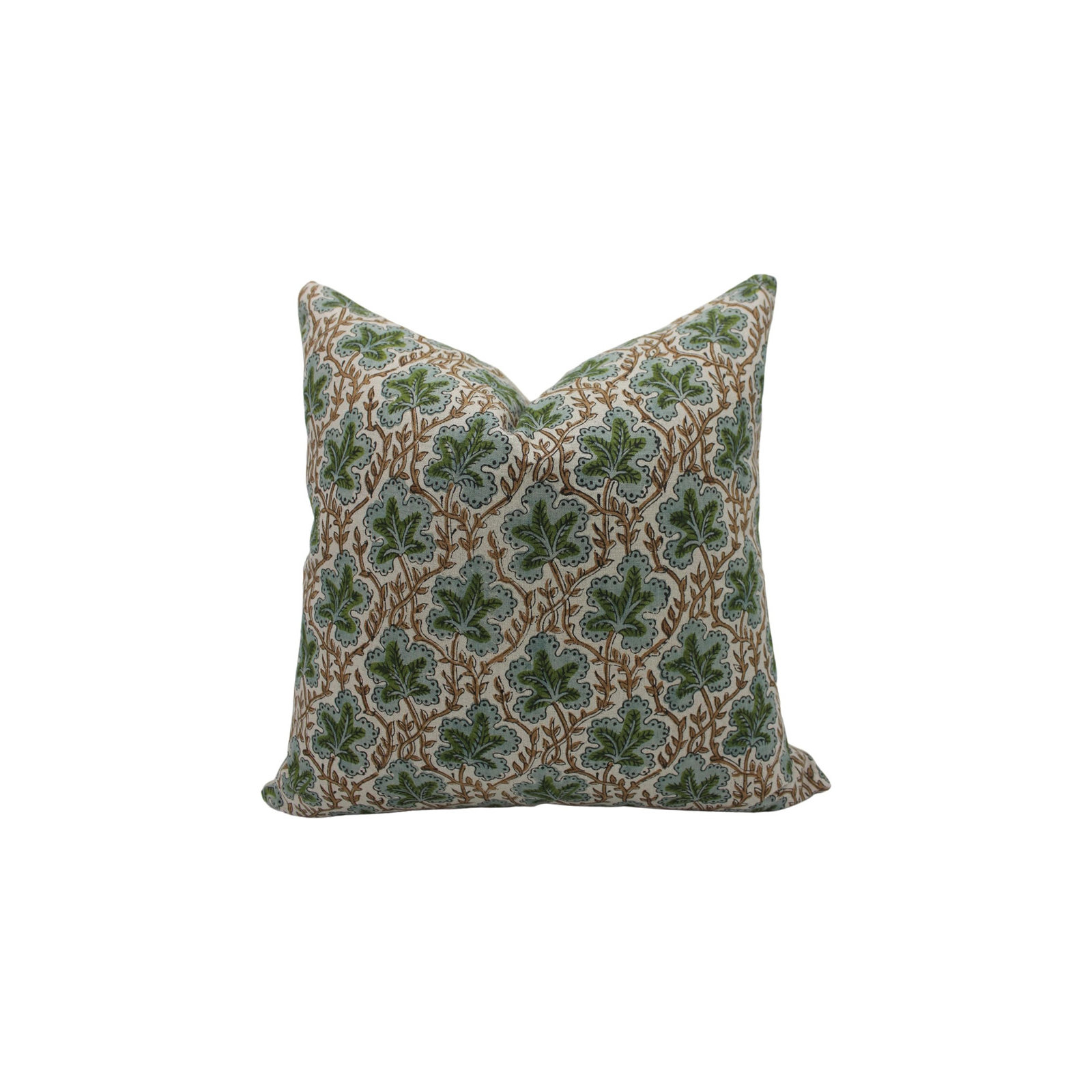 Floral Linen Indoor/Outdoor Pillow Cover, 16" x 16"