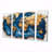 Sapphire World Map Wood Slide - World Map Wall Art - Modern Wall Art Decor 4 Piece-1481265164