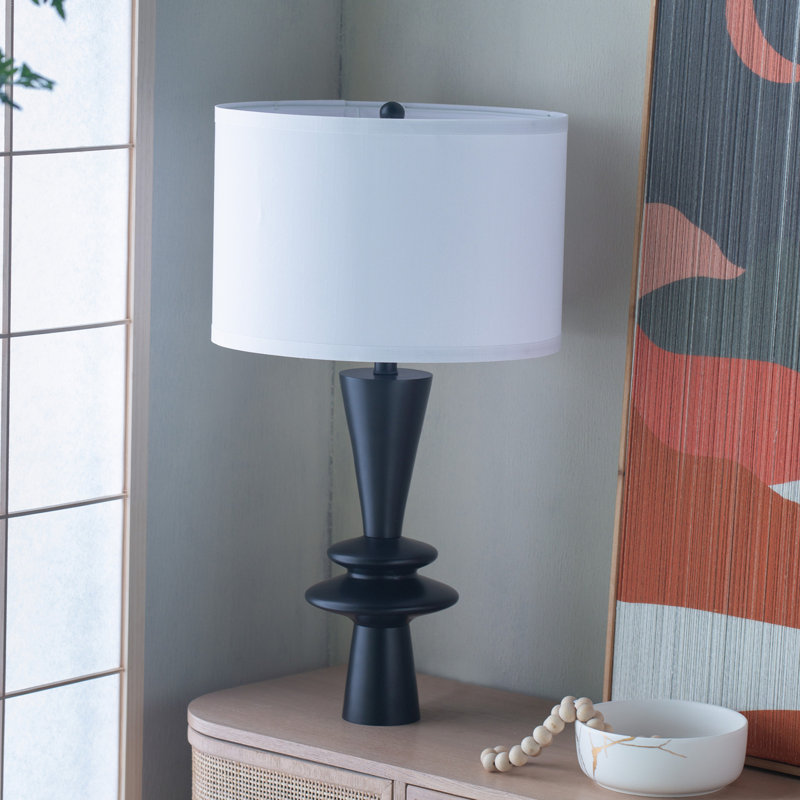 Minimalist Design Modern Table Lamp, Black