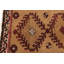 Tapis oriental rétro fait à la main kaki tribal 2 pi 4 po x 3 pi 8 po