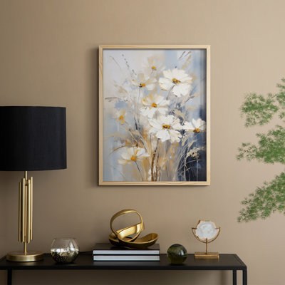 Impression encadrée FLORAL Series CCCCX - bois massif