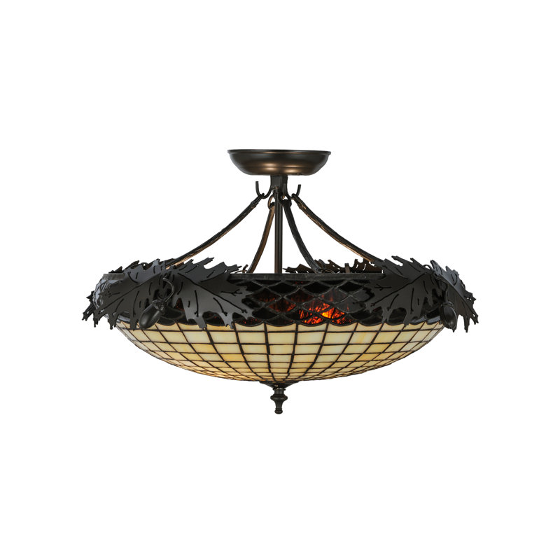 Greenbriar Oak 2 - Light Semi Flush Mount