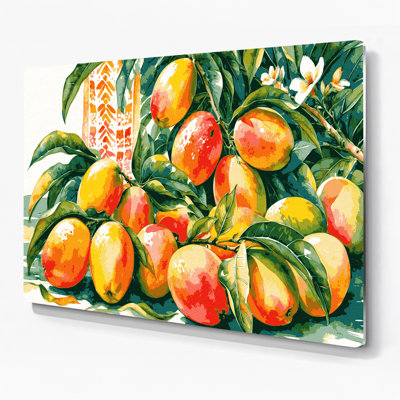 «Hawaiian Mangoes», art mural en métal brun