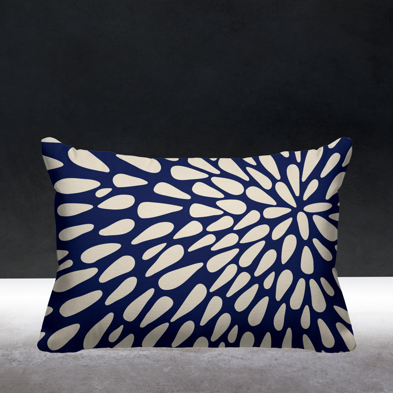 Housse de coussin d'extérieur et insert, Bleu marine