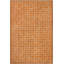 Tapis orange en laine noué à la main à motif géométrique rectangulaire de 9 pi x 11 pi 9 po Othal