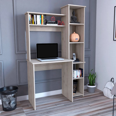 Bureau d'écriture Versalles, deux tablettes supérieures, cinq casiers (bureau)
