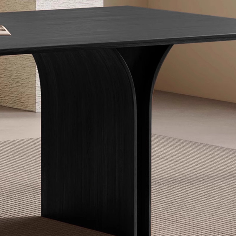 Table de salle à manger en bois massif pour un usage domestique, H 29,53 po x L 94,49 po x l 39,37 po