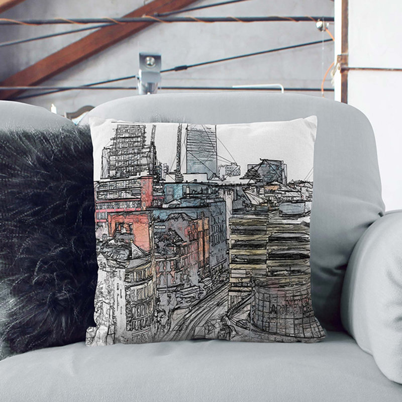 Square Cushion, 55cm H x 55cm W x 20cm D